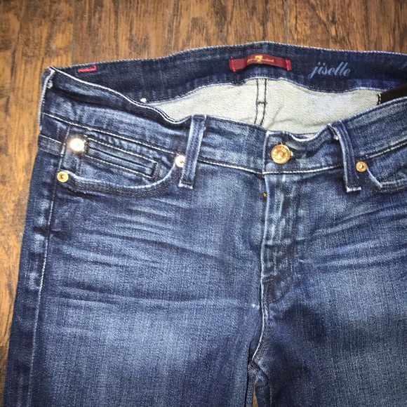 7fam 7 for all mankind jiselle denim jeans - Picture 3 of 7